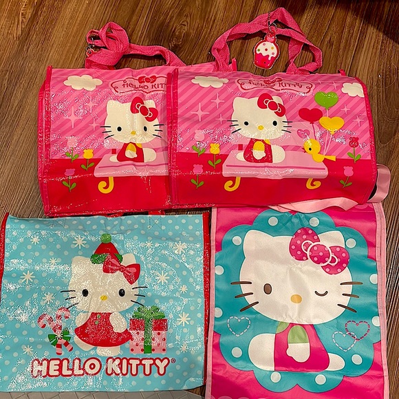Hello Kitty Sanrio reusable shopping bags bundle - Picture 1 of 4